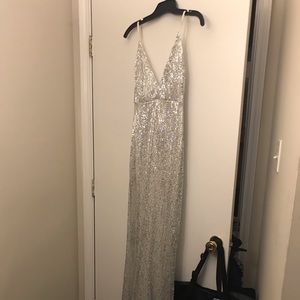 Silver Prom Dress